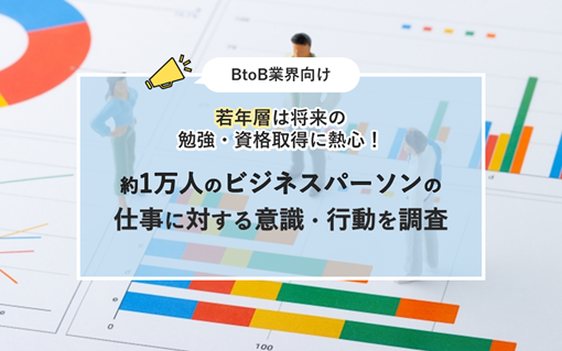 【仕事に対する意識・行動のアンケート調査】20代男女の3人に1人は、仕事のための勉強・資格取得に取り組む