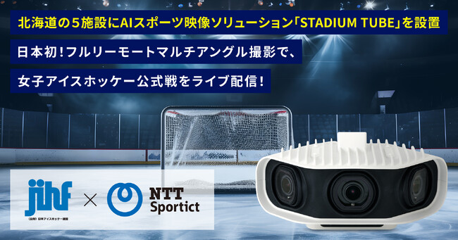 【日本アイスホッケー連盟 × NTTSportict】日本初！AI技術を活用したフルリモートマルチアングル撮影で、女子アイスホッケー公式戦をライブ配信！