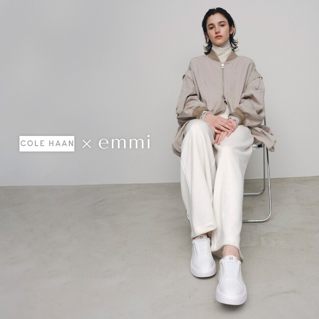 【emmi(エミ)】Cole Haanとのコラボレーション！プラットフォームスタイルとスニーカーのルックが融合したGRANDPRO DEMI SLIP ON SNEAKERを別注＜2月16日(金)＞
