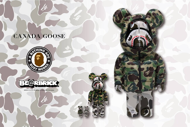 BE@RBRICKBAPE(R) x CANADA GOOSESHARK 100% & 400% / 1000%