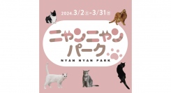 猫と触れ合える『ニャンニャンパーク』3/2〜期間限定で開催！