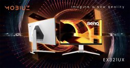 BenQ初！ミニLEDバックライト採用　MOBIUZ ゲーミングモニター『EX321UX』を5月に発売決定　～進化した色彩表現、最大7.1chへの拡張・eARCに対応し、臨場感あふれるゲーム体験を実現～