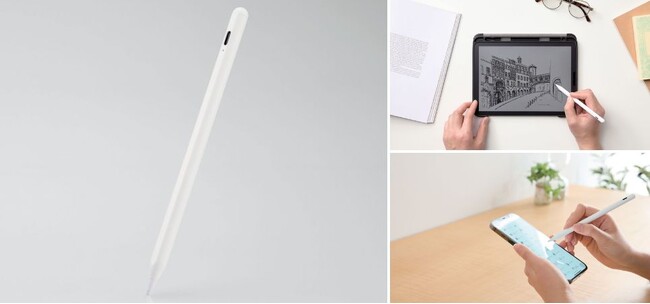 メモやお絵描きも細部まで楽しく描ける！幅広いスマートフォン・タブレットに対応可能なアクティブタッチペンを新発売
