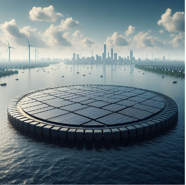 エネルギーの再循環！　海洋プラスチック（不要漁具）を素材に、太陽光発電の基盤を製造