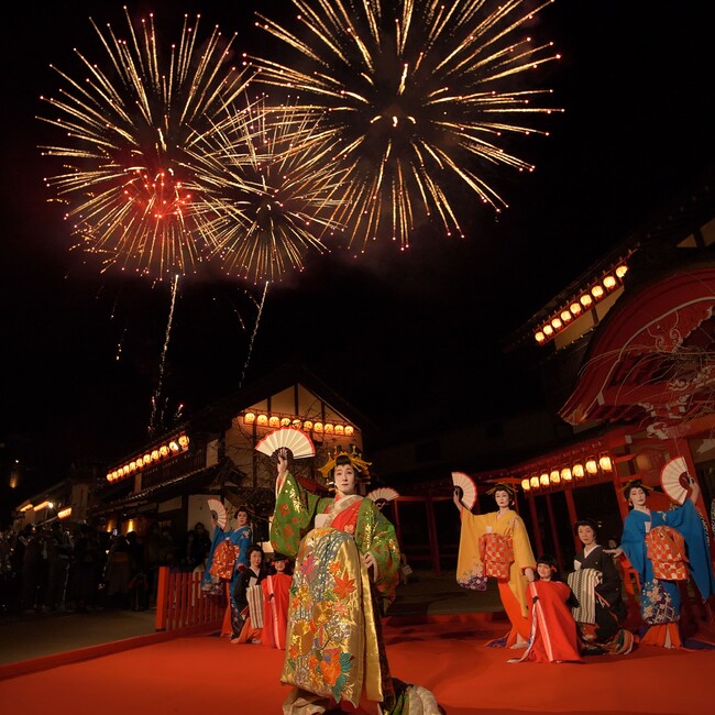 春の夜の花魁と花火の競演「Edo Wonder Night」開催！