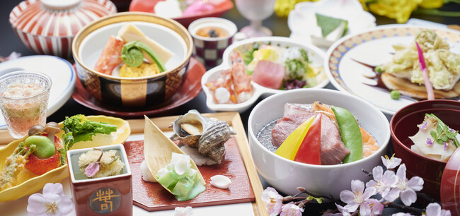 【40年連続料理部門日本一】の指宿温泉いぶすき秀水園がお届けする春の味覚満載「春彩会席」登場。期間：3月1日～5月31日