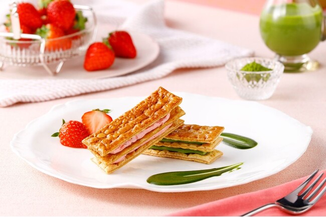 香り豊かな抹茶と甘酸っぱいいちごのミルフィユ MILLE-FEUILLE MAISON FRANCAIS（ミルフィユメゾン フランセ）より「ミルフィユ セゾン 抹茶&いちご」を数量限定で発売！