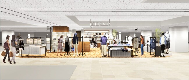 レディースファッションブランド「grove（グローブ）」　布施フッセ、イオンモール姫路大津、昭島モリタウン　今春、新装リニューアル＆新店オープン！