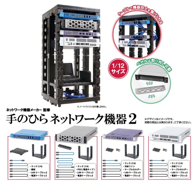 エーピーコミュニケーションズ、APRESIA Systems、他3社と共同で『カプセルトイ 手のひらネットワーク機器２』を企画・監修