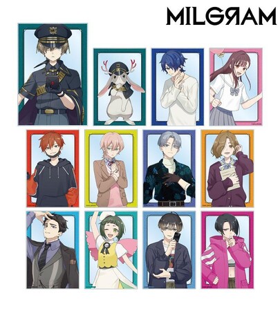 『MILGRAM -ミルグラム-』の描き下ろしイラスト 第一審MV衣装ver. トレーディングアクリルカードなどの受注を開始！！アニメ・漫画のオリジナルグッズを販売する「AMNIBUS」にて