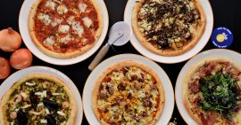 ▲島玉ねぎのDINER’S PIZZA 5種 ▲島玉ねぎのDINER’S PIZZA 5種