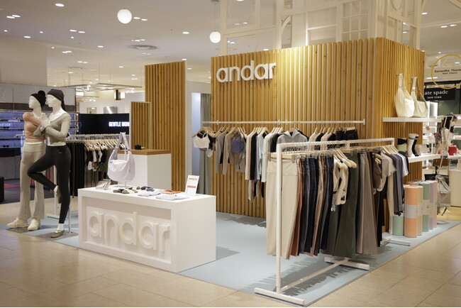 韓国No.1アスレジャーウェアブランド「andar（アンダール）」が関西初上陸！2月21日（水）より阪急うめだ本店でのポップアップ開催！