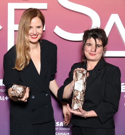 【ルイ・ヴィトン】ジュスティーヌ・トリエ、マリー＝アンジュ・ルシアーニ、ピオ・マルマイ、第49回セザール賞授賞式にルイ・ヴィトンを着用