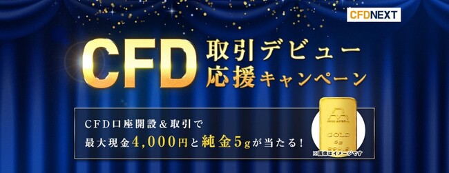 2月26日（月）スタート！「CFD取引デビュー応援キャンペーン」実施！