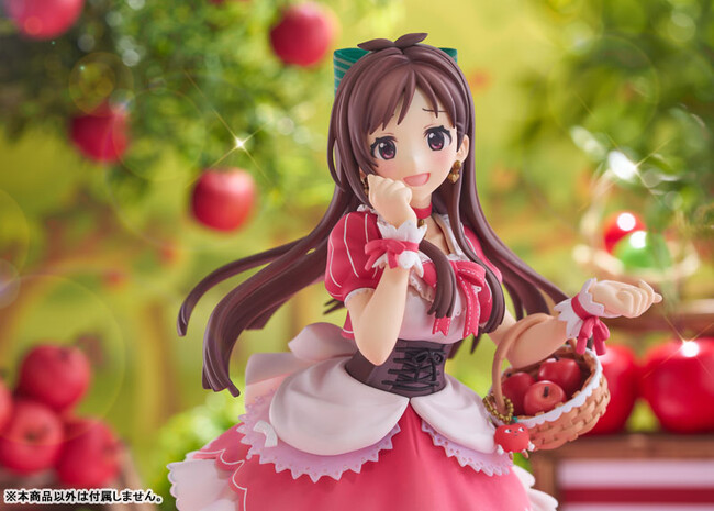 『アイドルマスター シンデレラガールズ』より、「辻野あかり」をりんごカラーがちりばめられた衣装にてフィギュア化。