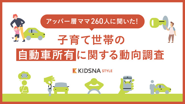 【アッパー層ママ260人に聞いた自動車所有の動向調査】自動車を所有している人は84％。都市部在住者でも72%が所有しており、一般所有率の1.4倍に。
