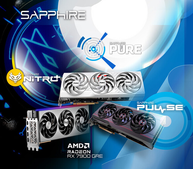 AMD RADEON(TM) RX 7900 GRE グラフィックスを搭載するSAPPHIRE社製グラフィックボード3製品を発表