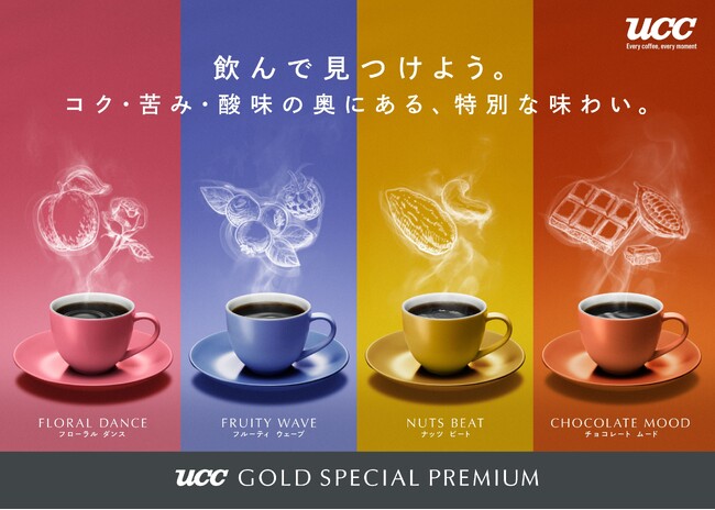 「発見のあるコーヒー」をコンセプトにした『UCC GOLD SPECIAL PREMIUM』ワンドリップコーヒーのパッケージを手にとりやすい“袋タイプ”にリニューアル