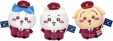 コラボレーション企画 CHIIKAWA×HANKYU阪急電車に添乗している「ハチワレ」「ちいかわ」「うさぎ」の“BIGぬいぐるみ”を2月29日（木）から期間限定で受注販売します