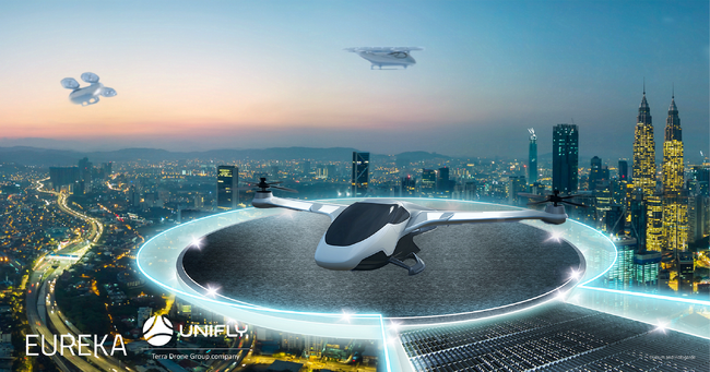テラドローン子会社「Unifly」、空飛ぶクルマ用離発着場（バーティポート）の運用統合により欧州空域の都市移動を促進するEUREKAプロジェクトに唯一の運航管理システムプロバイダーとして参画