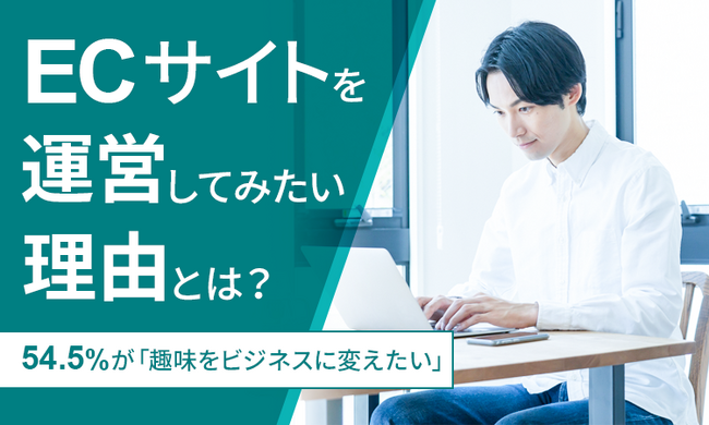 【ECサイトを運営してみたい理由とは?】54.5%が「趣味をビジネスに変えたい」