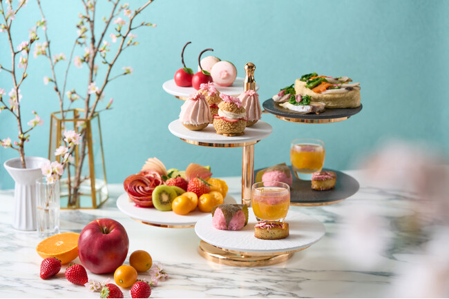 【桜香る、いちごやさくらんぼの春スイーツ】青果の老舗仲卸が手がけるレストラン「DEK 青山」に桜＆フルーツアフタヌーンティーが登場