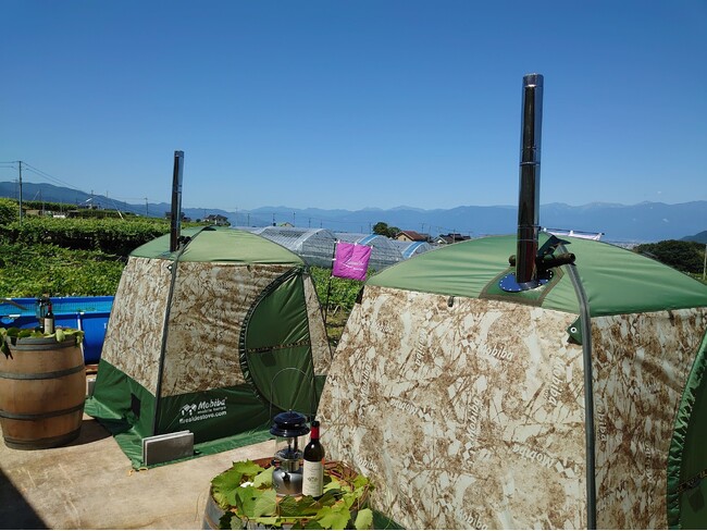 葡萄の芽が膨らむ春の葡萄畑でテントサウナを愉しむ Vineyard Sauna 2024 春 2024年4月6日（土）・7日（日）開催決定