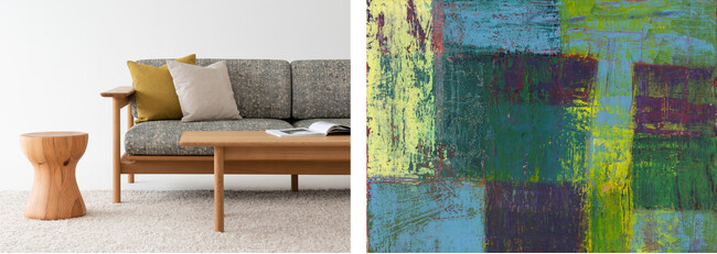 IFFT2024にてヘラルボニーとのコラボ家具や、エンツォ・マーリデザイン家具の国産広葉樹仕様を発表