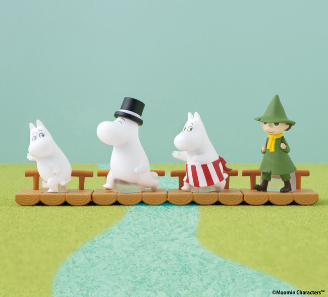 集めて飾るとムーミンたちが仲良くおでかけ♪ガシャポン(R)オリジナルフィギュアシリーズ登場！『MOOMIN みんなでおでかけフィギュア』