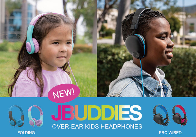 85dB以上の音を自動で遮断！キッズヘッドホン全米No.1のJLabから2種類の子供用ヘッドホンが新発売