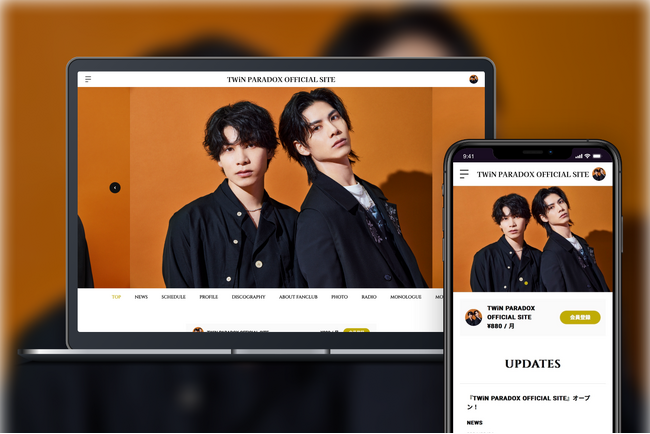 「Bitfan」にて、双子のツインボーカルユニット・TWiN PARADOXのオフィシャルサイト兼ファンクラブをオープン！