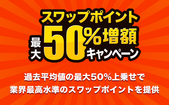 『外貨ネクストネオ』限定!スワップポイント最大50%増額キャンペーン!