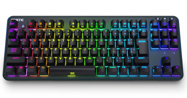Fnatic Gear社製、テンキーレス小型ゲーミングキーボード「miniSTREAK SILENT JP」を発表