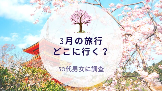 3月の旅行どこに行く？30代男女に調査｜沖縄旅行＆リゾート・ホテル情報サイトがアンケート