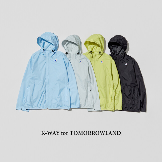 フランスの国民的レインウェアブランド〈K-WAY〉との別注ブルゾン〈K-WAY for TOMORROWLAND〉をTOMORROWLAND下記店舗にて発売。