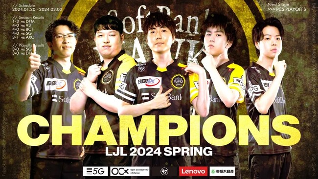 福岡ソフトバンクホークスゲーミング リーグ・オブ・レジェンド部門が国内大会初優勝！