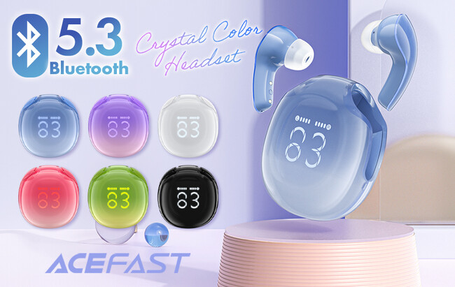 ポップなグラデーションカラーが可愛い『AceFast』の新しいイヤホンが登場！