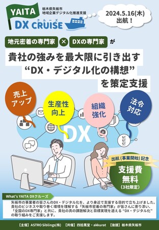 栃木県矢板市の事業者対象にデジタル化支援事業始動、最初の一歩「構想支援」を無料提供（5/16～）