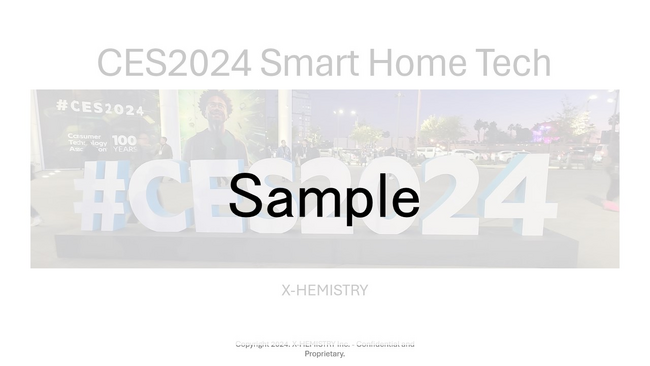 スマートホームに精通する専門家集団 X-HEMISTRYが、CES2024の報告書『CES2024 スマートホームレポート』を販売開始