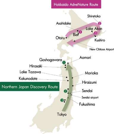 訪日外国人観光客向けパッケージ旅行「サンライズツアー」にて「北海道アドネイチャールート」「東北ディスカバリールート」を開発