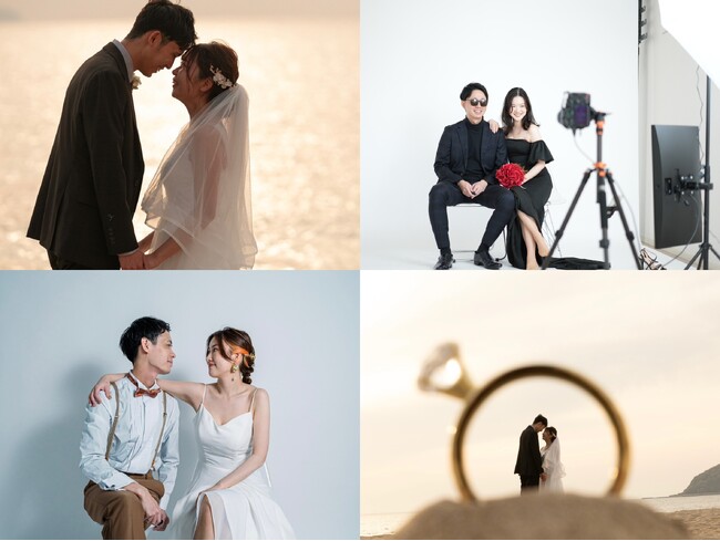 【福岡 福津でロケーション前撮り】海岸ロケーションフォト+スタジオセルフフォトプランスタート！【INAI WEDDING FUKUOKA】