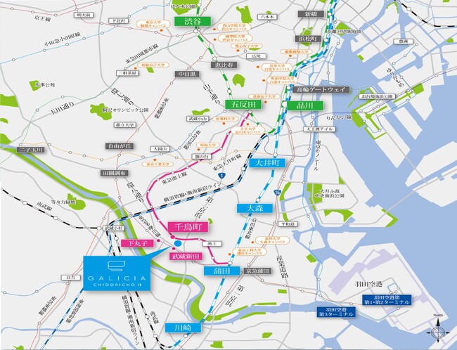 東急池上線「千鳥町」駅徒歩2分　投資用マンション「ガリシア千鳥町II」