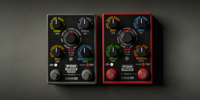 Line 6アンプ／エフェクト・プロセッサー『POD Express Guitar』『POD Express Bass』