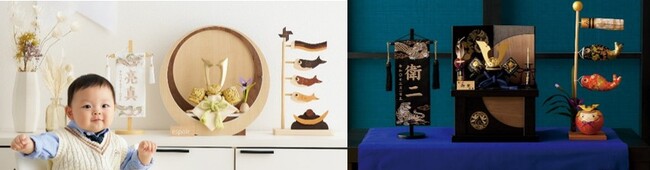あなたはどっちが好み？ナチュラルでシンプルなタイプ？古典的で趣のあるタイプ？素敵な兜を飾って初節句をお祝いしよう！