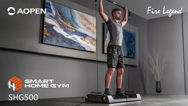 クラウドファンディングで目標金額1798％を達成したスマートトレーニング機器 AOPEN「Smart Home GYM（スマートホームジム）」GREEN AWARD 2023 SILVERアワード受賞