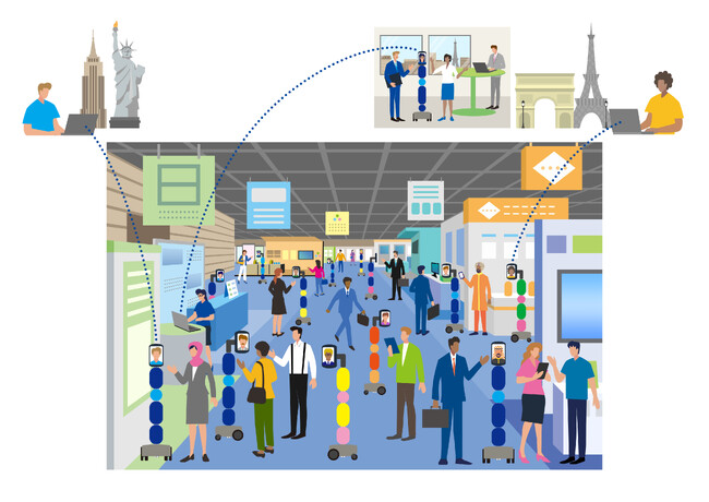 ヨーロッパ最大級の総合産業展示会の日本版SMART MANUFACTURING SUMMIT BY GLOBAL INDUSTRIEにて5G等を活用して20体のアバターロボットnewmeが稼働します