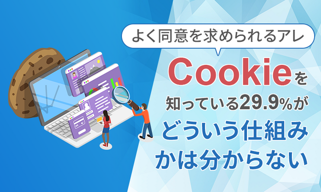 【よく同意を求められるアレ】Cookie（クッキー）を知っている29.9％が「どういう仕組みかは分からない」