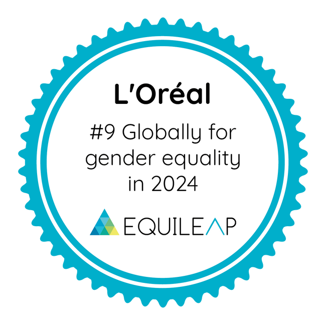 ロレアルはエクイリープが選ぶ世界で最もジェンダー平等なランキングで世界トップ10内、フランスでは1位を獲得