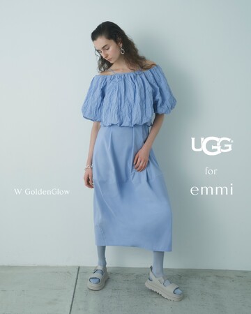 【emmi(エミ)】UGGのグローバルフォーカルモデルGoldenGlowを、シックなシルバーグレーのワントーンで染め上げたカラー別注が登場！＜3月8日(金)＞