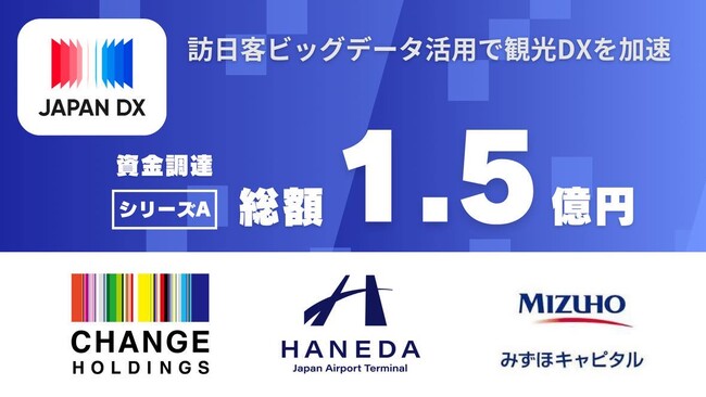 訪日客ビッグデータ活用で観光DXを加速させるJapan DX、総額1.5億円のシリーズA資金調達を実施